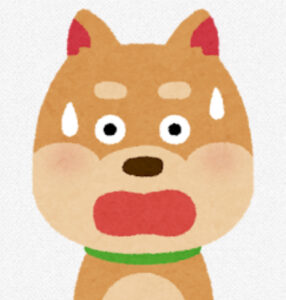 びっくり犬