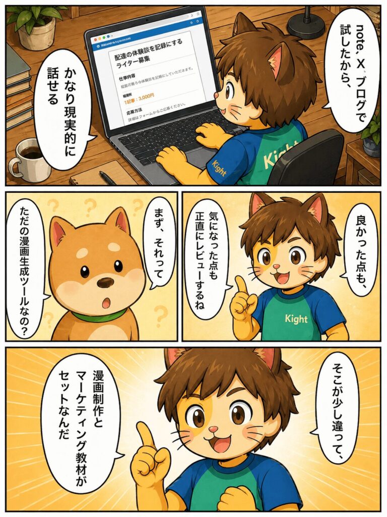 AI漫画クリエイター評判マンガ2