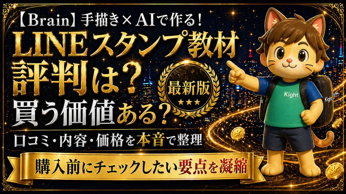 手描き×AIで作る!LINEスタンプの教科書の評判は?