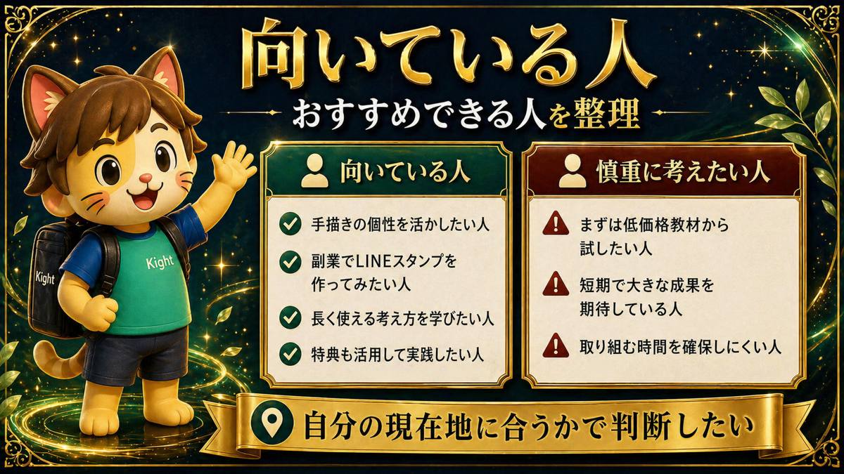LINEスタンプ教科書はどんな人に向いている?