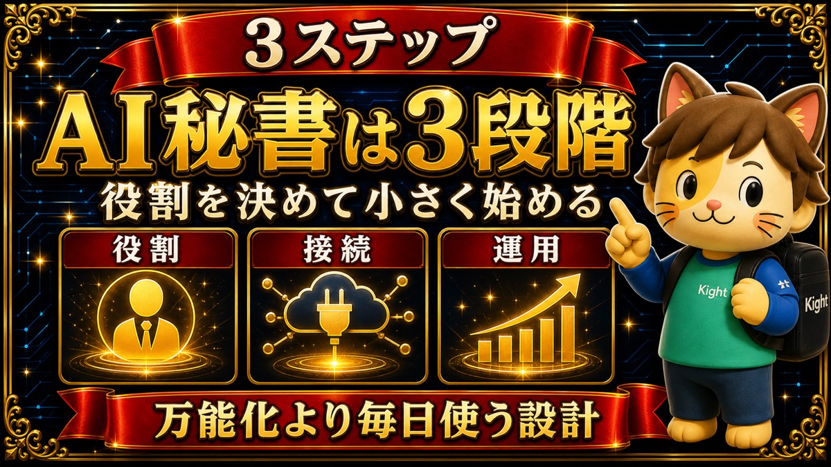 AIエージェント作成の3ステップ