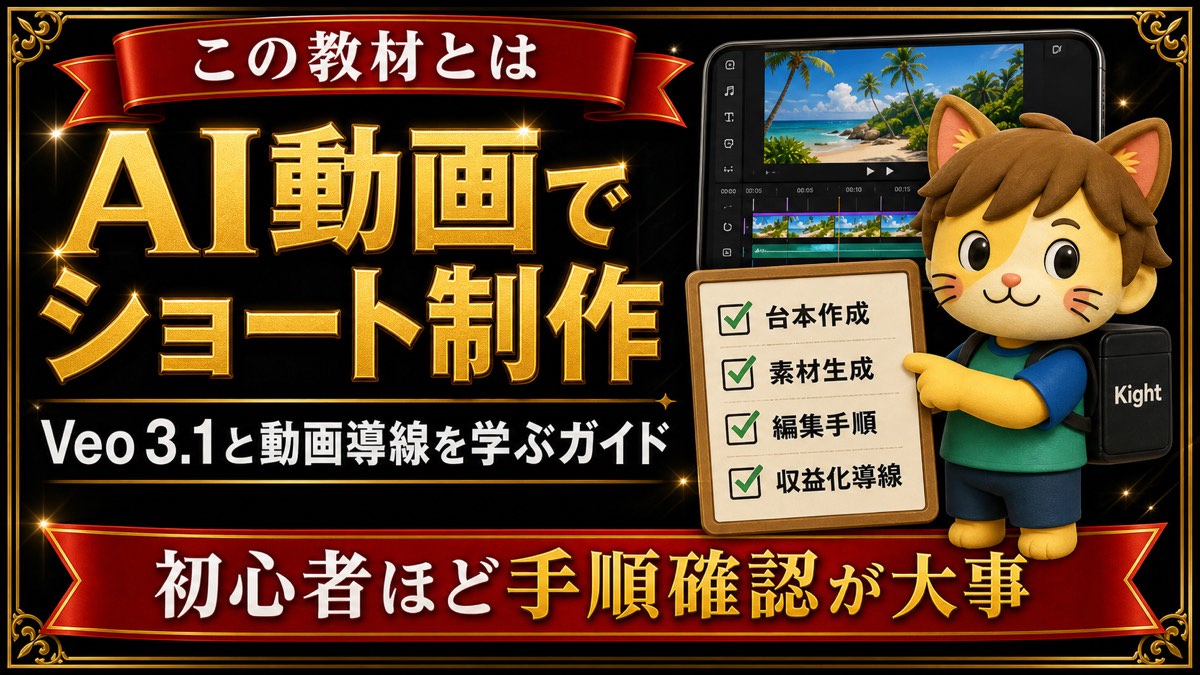 あつしのVeo 3.1 YouTubeショート量産ガイドとは
