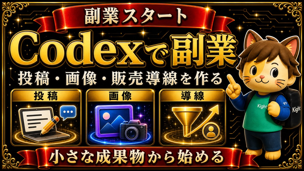 Codexで副業を始める 投稿 画像 販売導線
