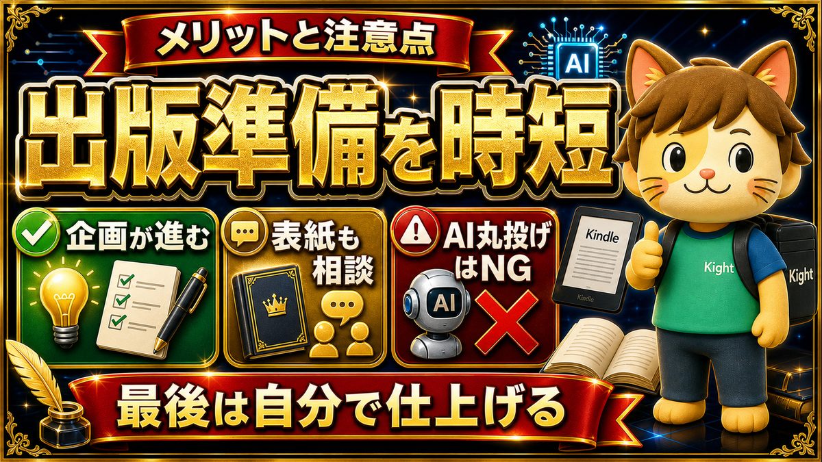 冷え田やっこのAI×Kindle出版ロードマップのメリットと注意点