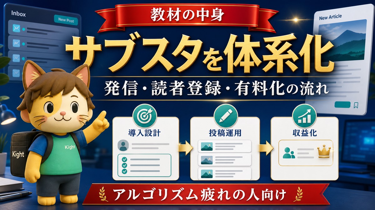サブスタ攻略大全の内容