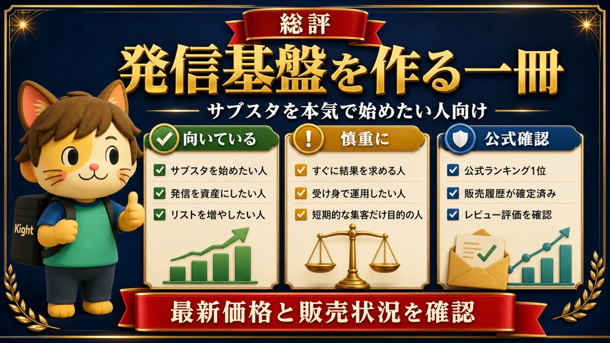 サブスタ攻略大全の総評