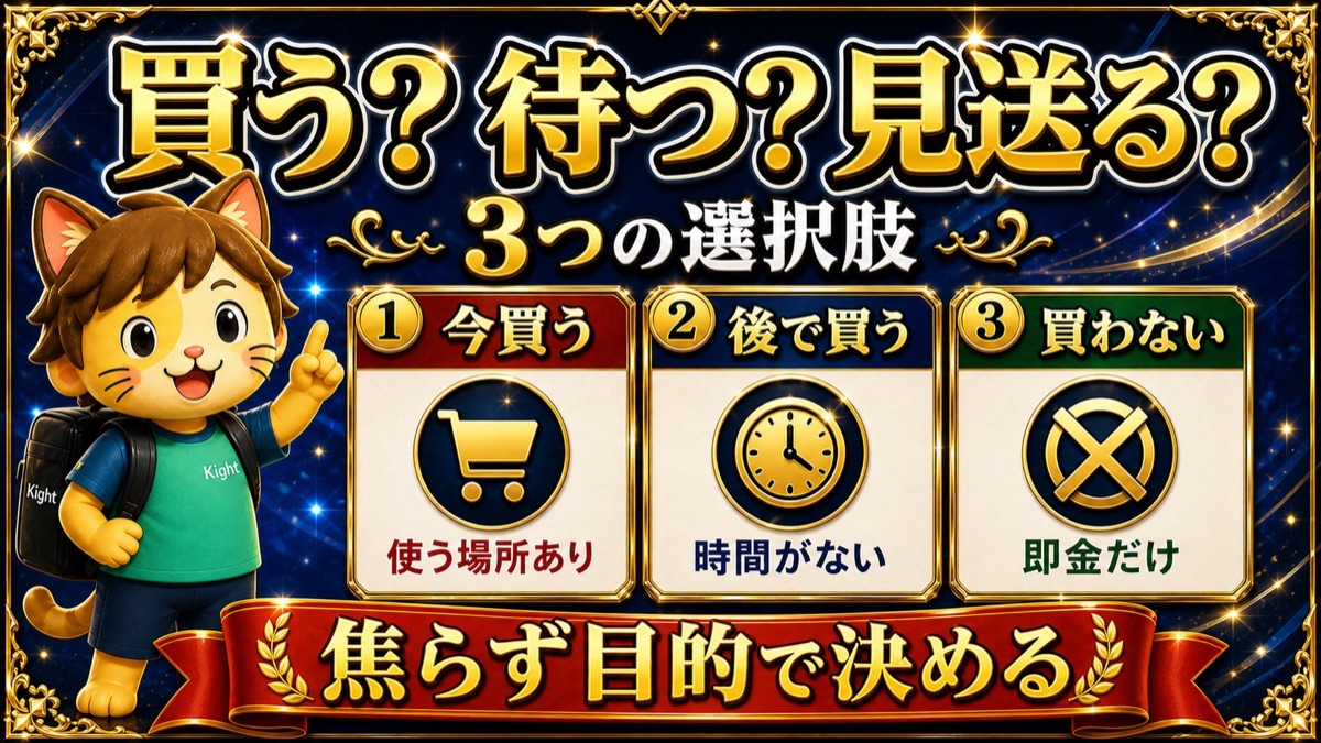 Brain明鏡を買う・待つ・見送る3つの選択肢