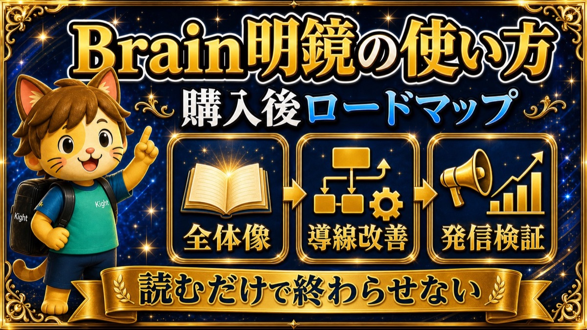 Brain明鏡の使い方 購入後ロードマップ