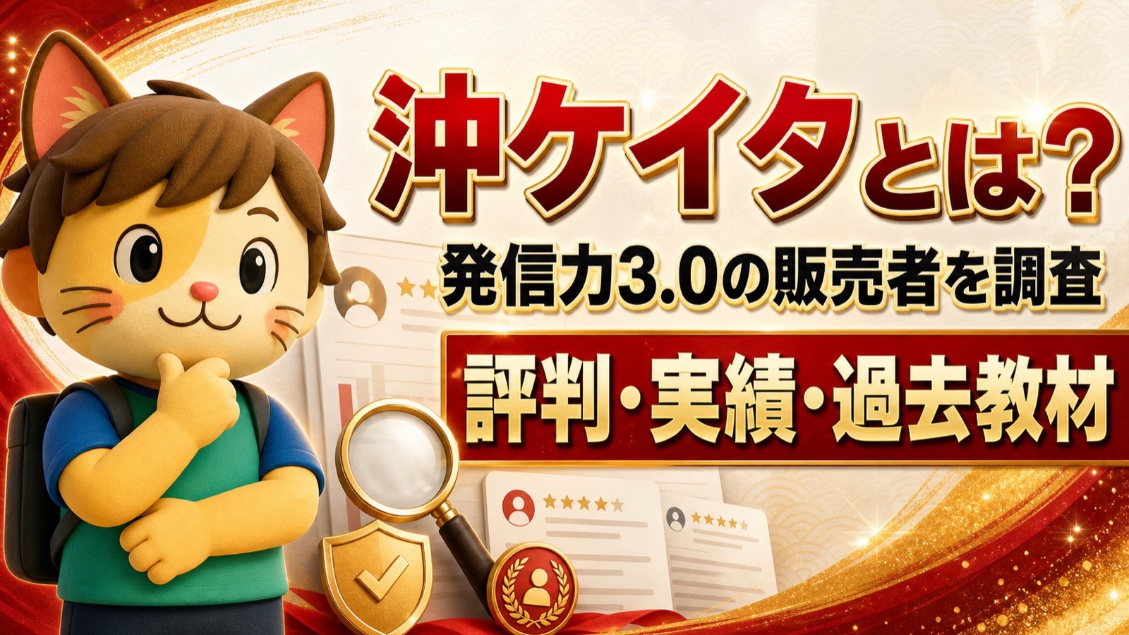 沖ケイタとは 発信力3.0の販売者を調査