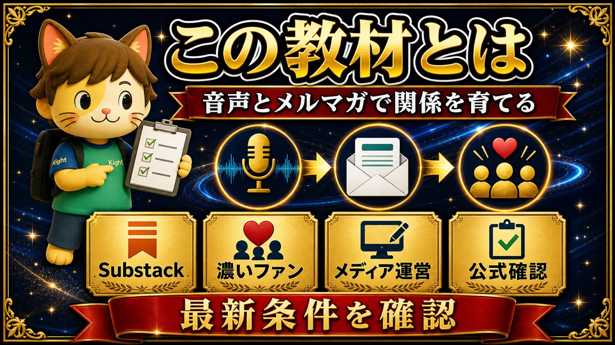 RikoのSubstack実践講座とは