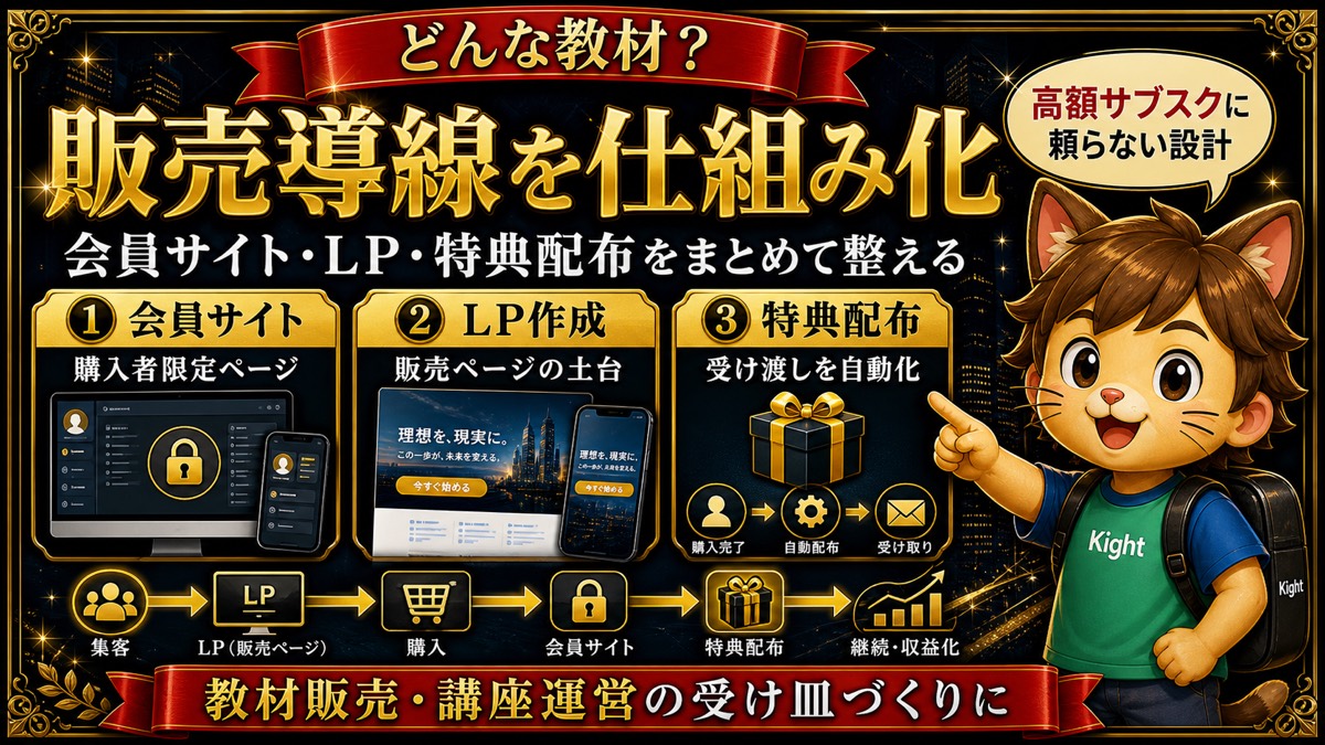 収益サイト革命は販売導線を仕組み化するBrain教材