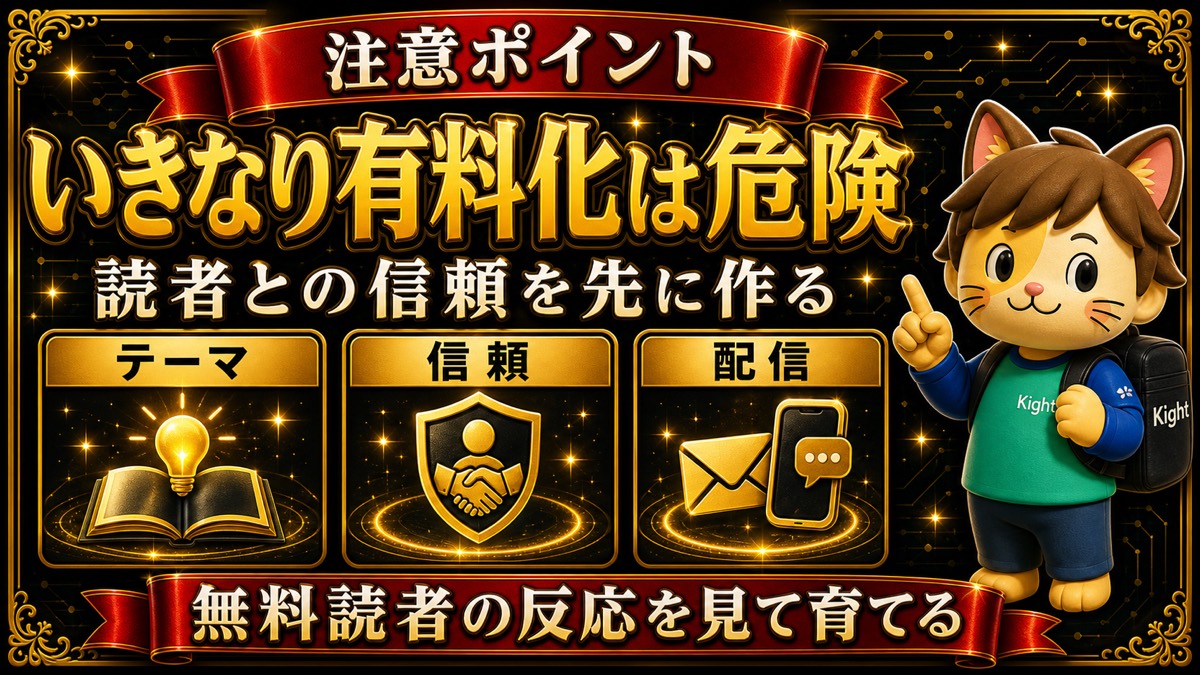 Substack有料化前の注意点