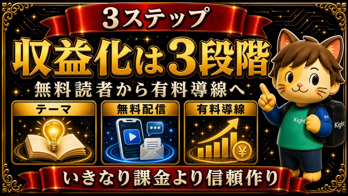 Substack収益化の3ステップ
