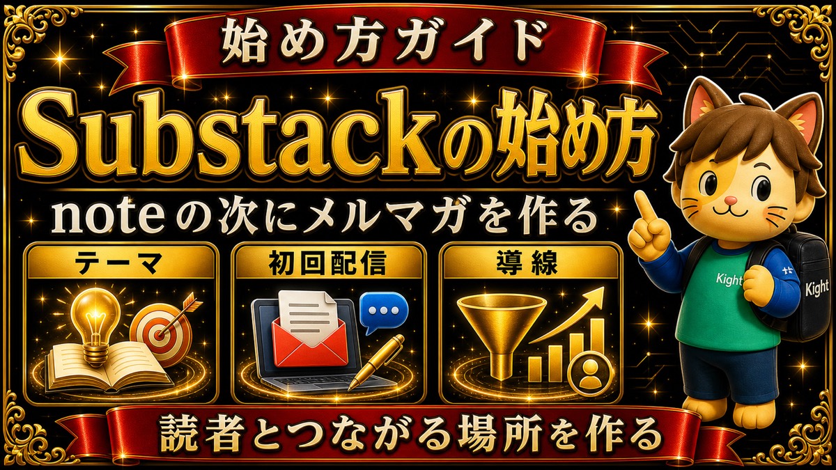 Substackの始め方 noteの次にメルマガを作る