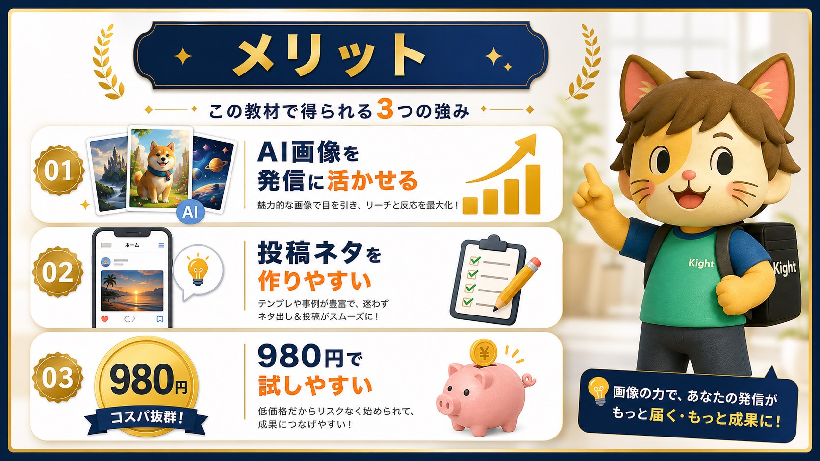カピパラおじさんのChatGPT画像生成教材のメリット