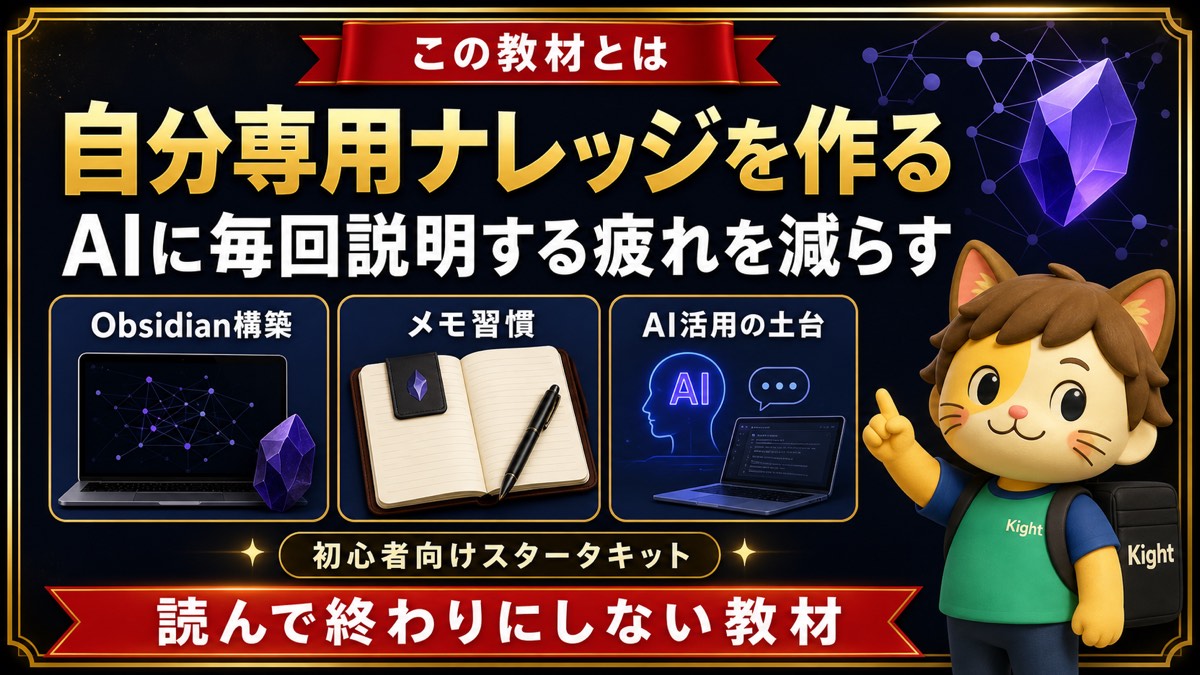 Obsidian自分専用ナレッジスタータキットとは