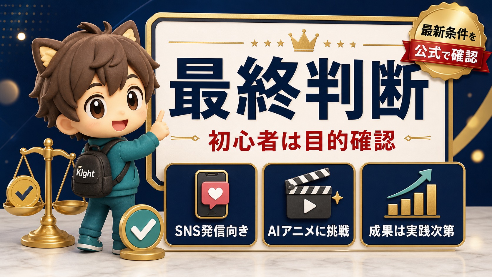 れんとんのAIアニメの教科書の最終判断