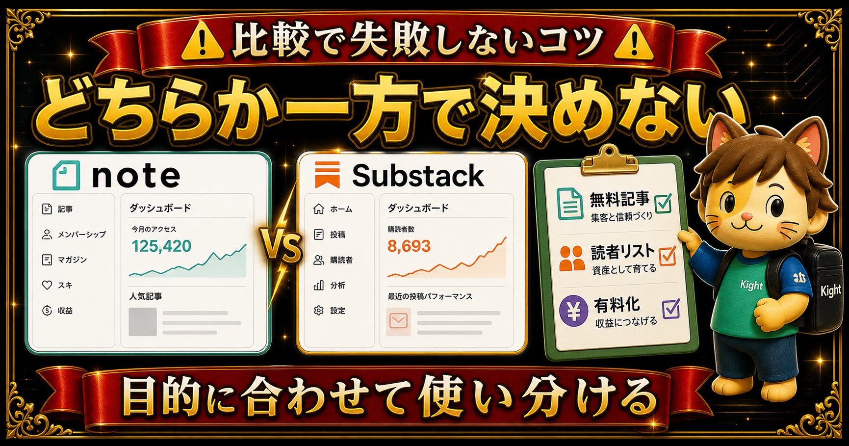 Substackとnote比較で失敗しないコツ