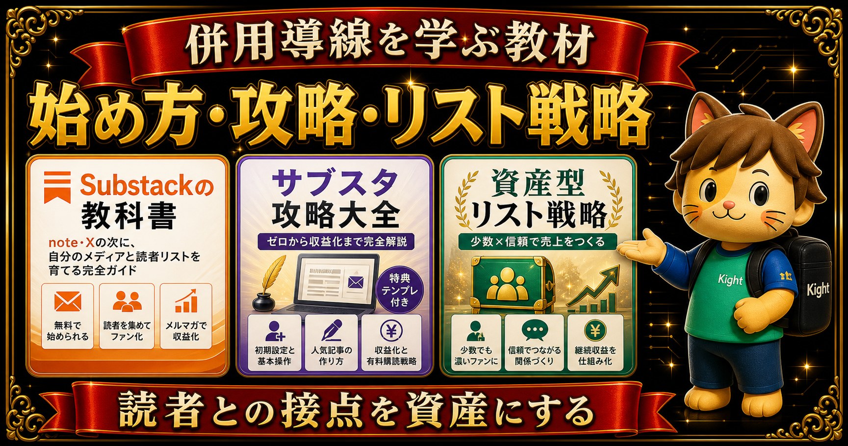 Substackとnote併用導線を学ぶ教材