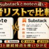 Substackとnoteの違い 読者リスト 有料購読 収益化で比較