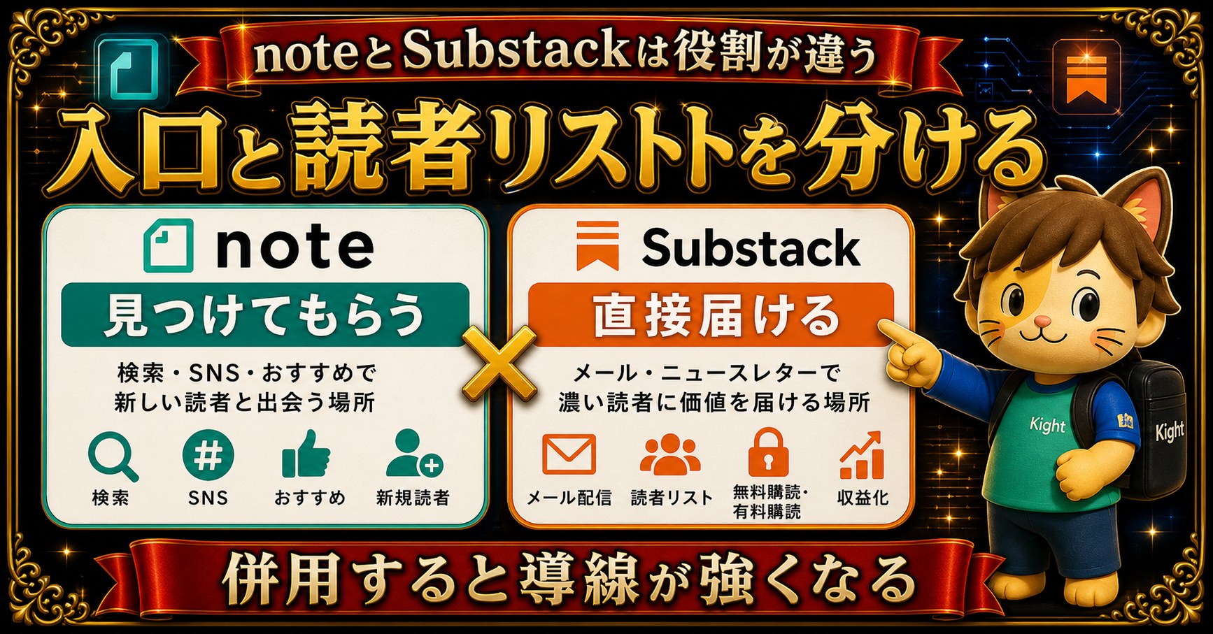 noteとSubstackは役割が違う