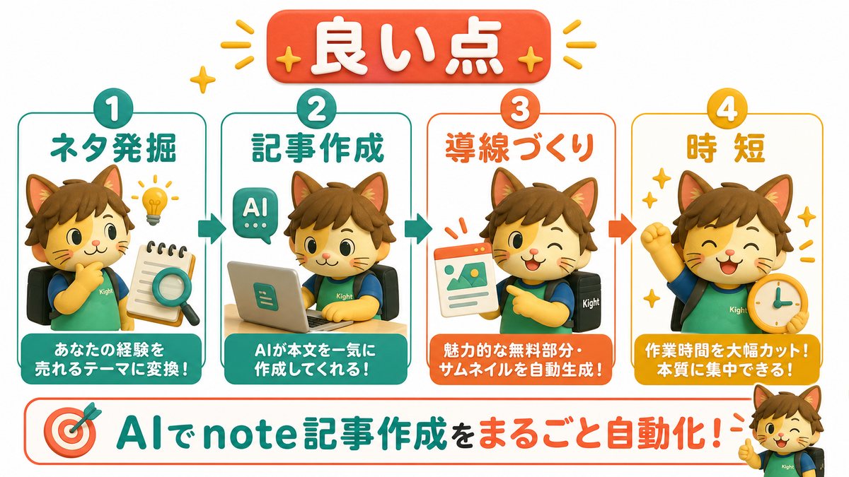ゆりのAI×note自動化GPTs完全パックのメリット