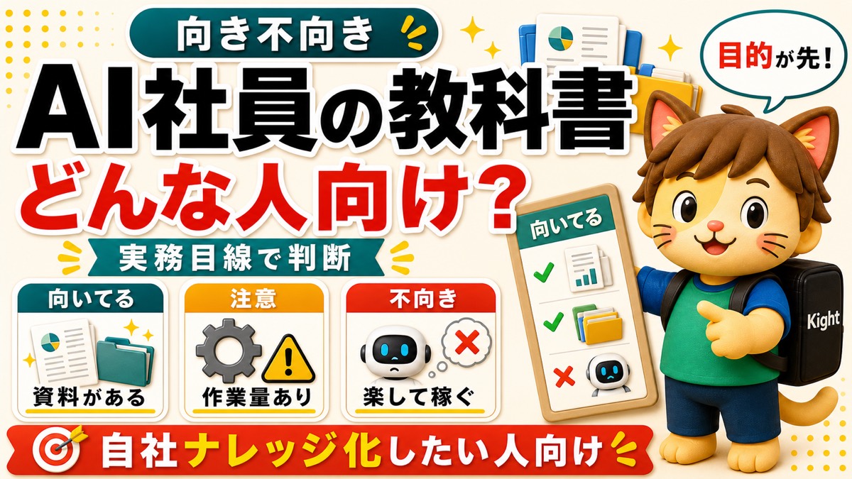 AI社員の教科書はどんな人向けか