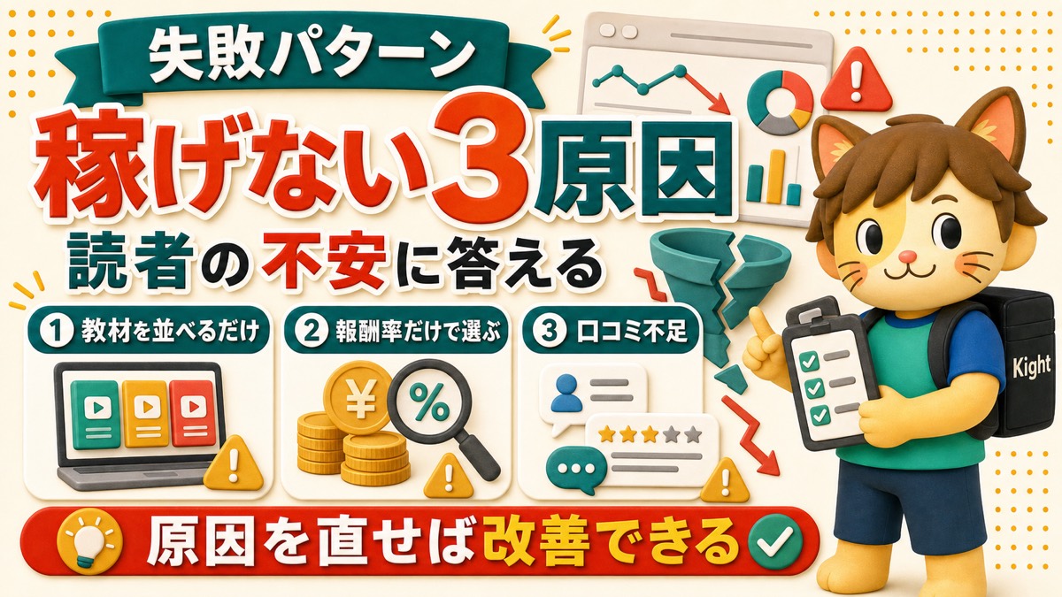 Brainアフィリエイトで稼げない原因
