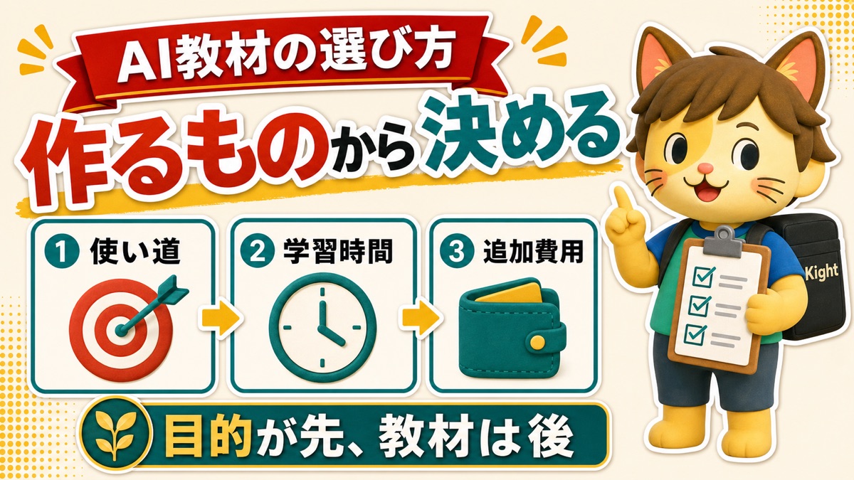 Brain AI教材は作りたいものから選ぶ