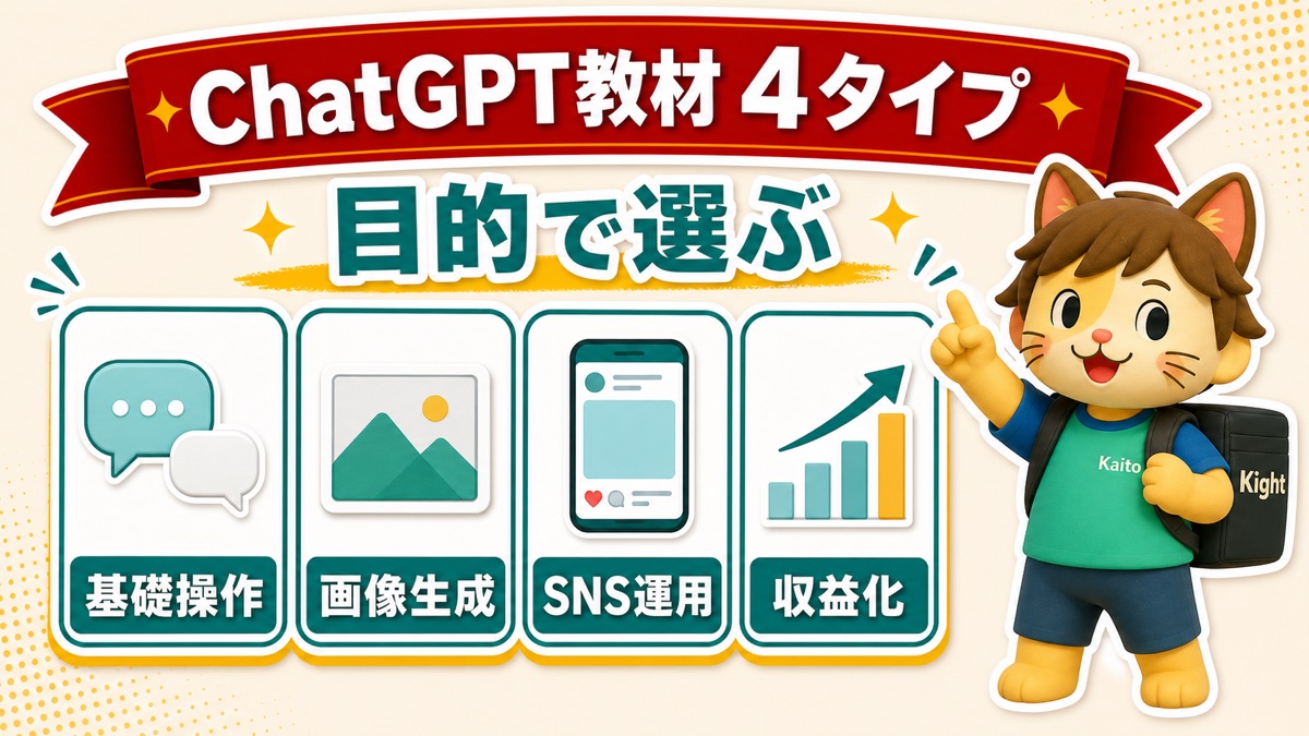 Brain ChatGPT教材の4タイプ