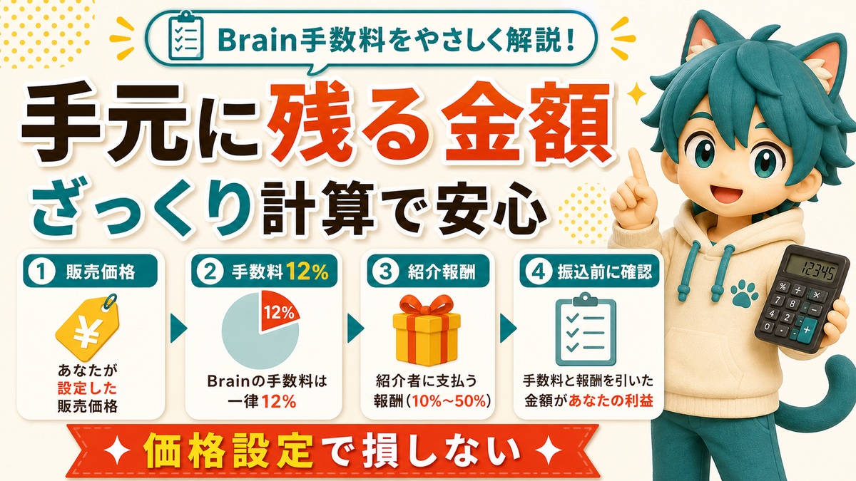Brainで手元に残る金額をざっくり計算するチェック
