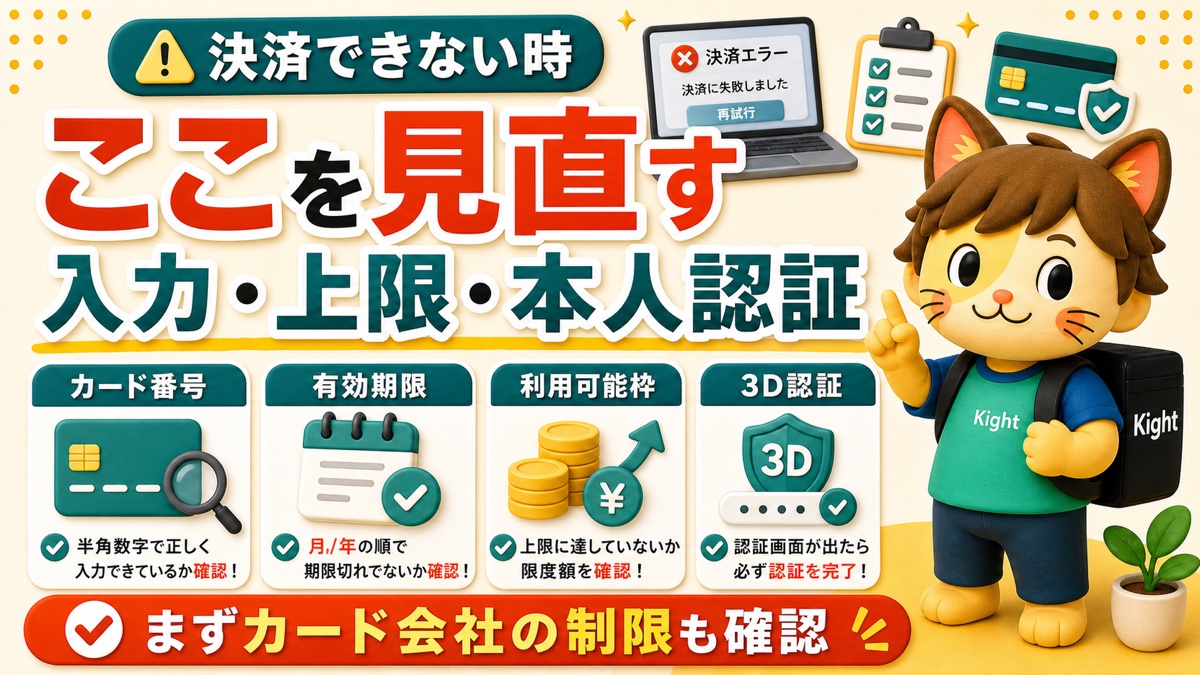 Brainで決済できない時の確認ポイント