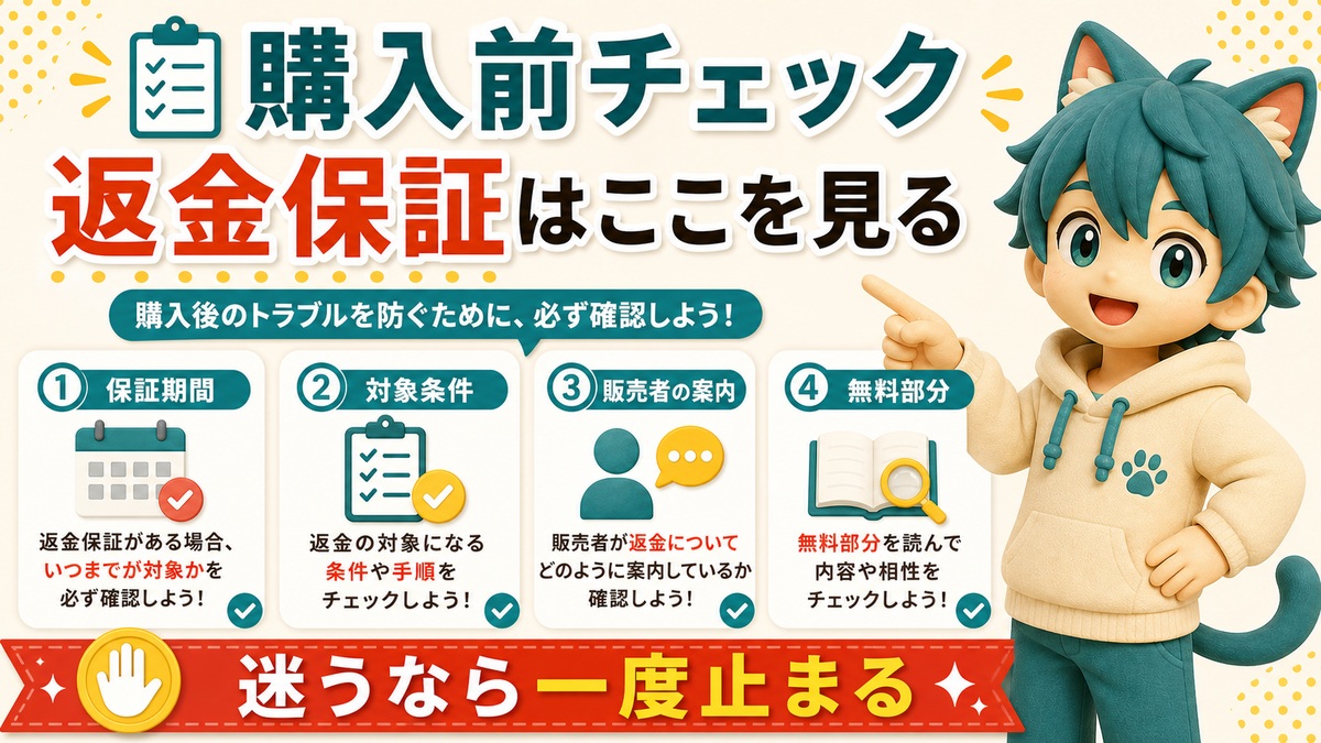 Brain返金の購入前チェックリスト
