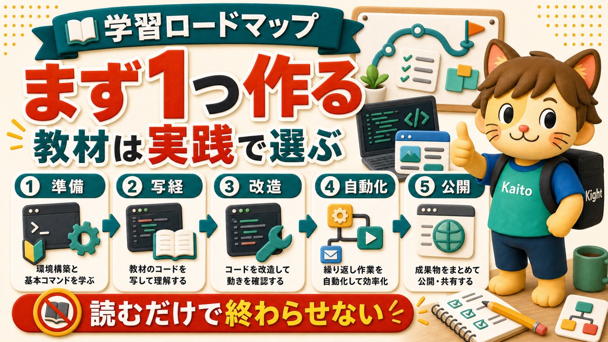 Claude Code教材を実践で選ぶ学習ロードマップ