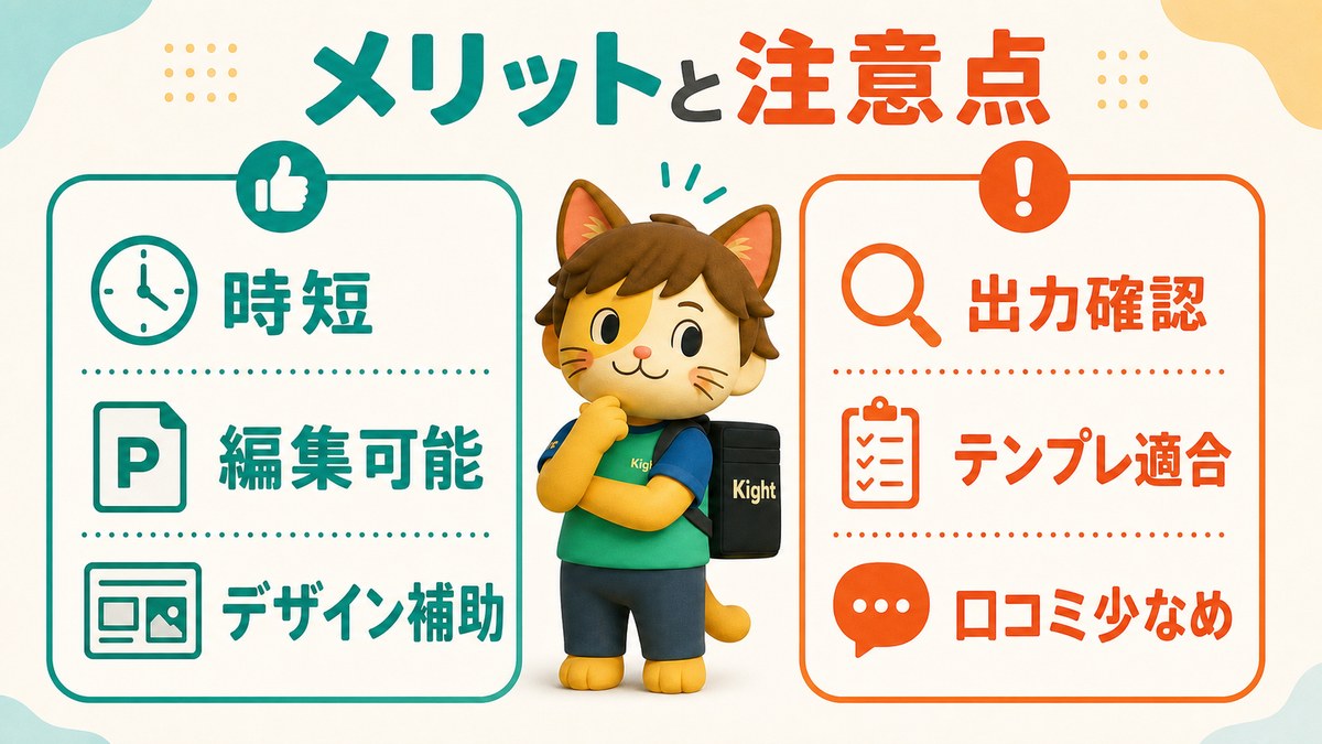 Claude×パワポ自動生成の教科書のメリットと注意点