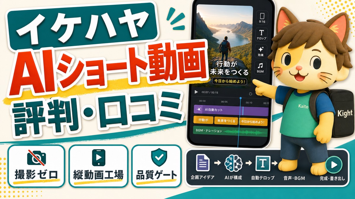 イケハヤのAIでビジネス系ショート動画を作る方法の評判・口コミ