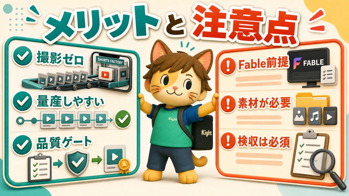 AIでビジネス系ショート動画を作る方法のメリットと注意点