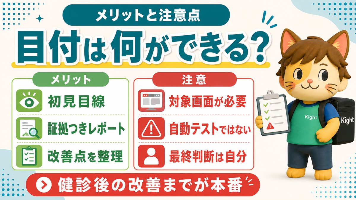 目付のメリットと注意点