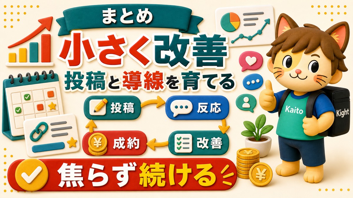Threadsアフィリエイトは小さく改善して続ける