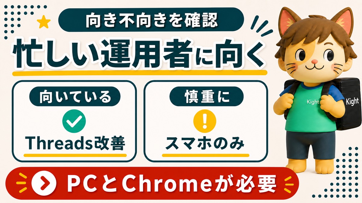 スレッズ全自動リサーチツールが向いている人