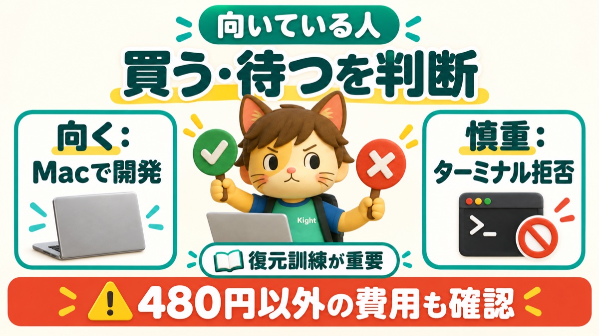 イケハヤのresticの教科書：向いている人と慎重な人