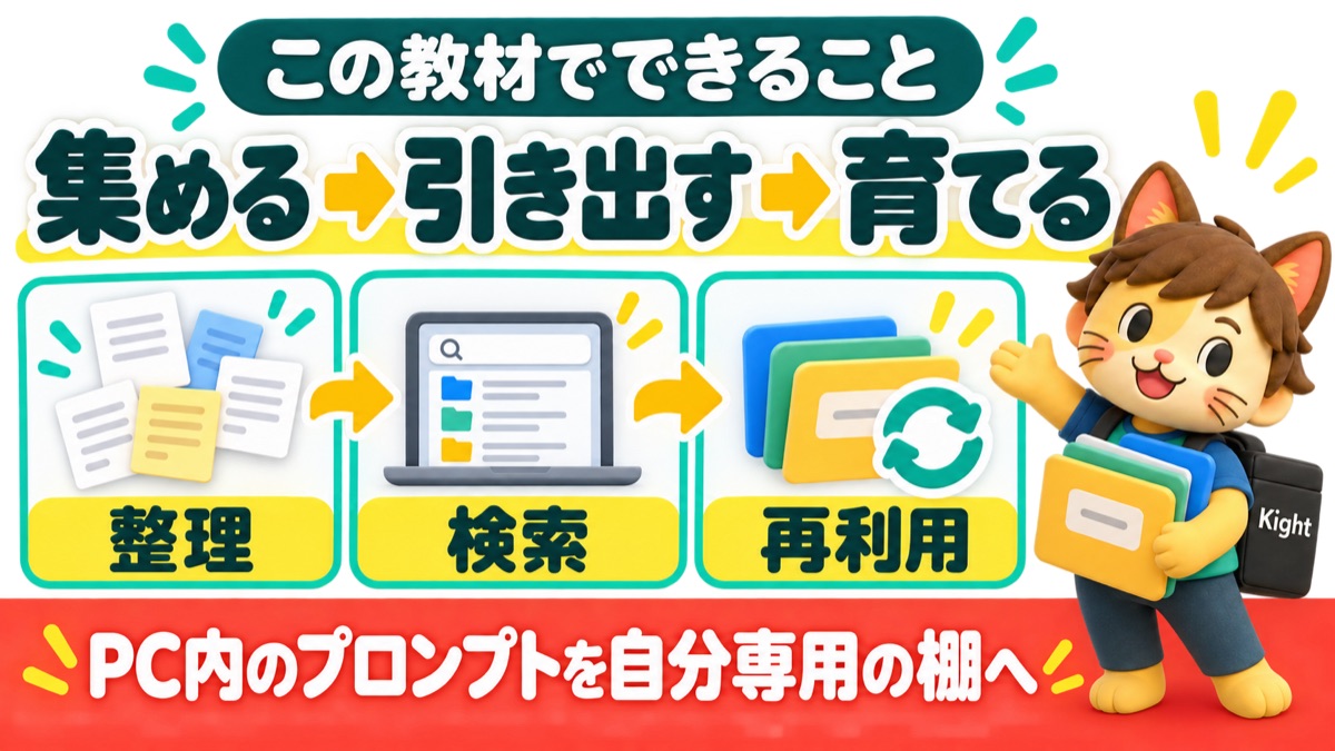 プロンプトを集める・引き出す・育てる流れ