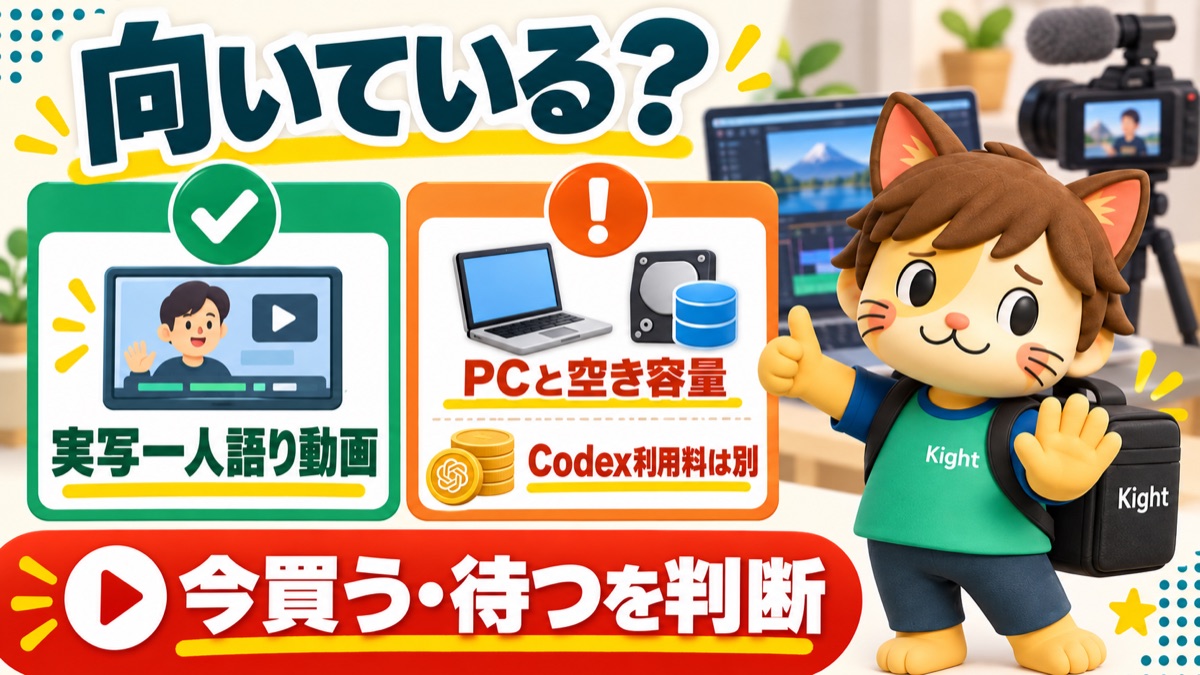 森本直也のAI動画編集の教科書：購入前の適性チェック