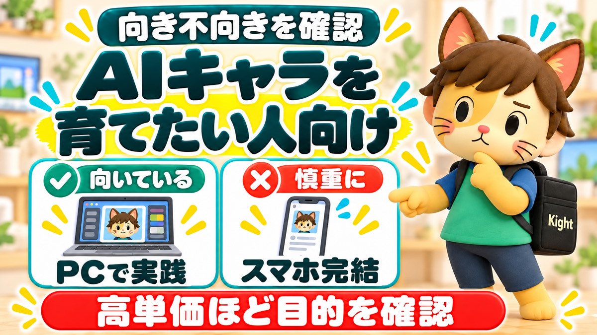 AIインフルエンサーの教科書が向いている人と慎重な人