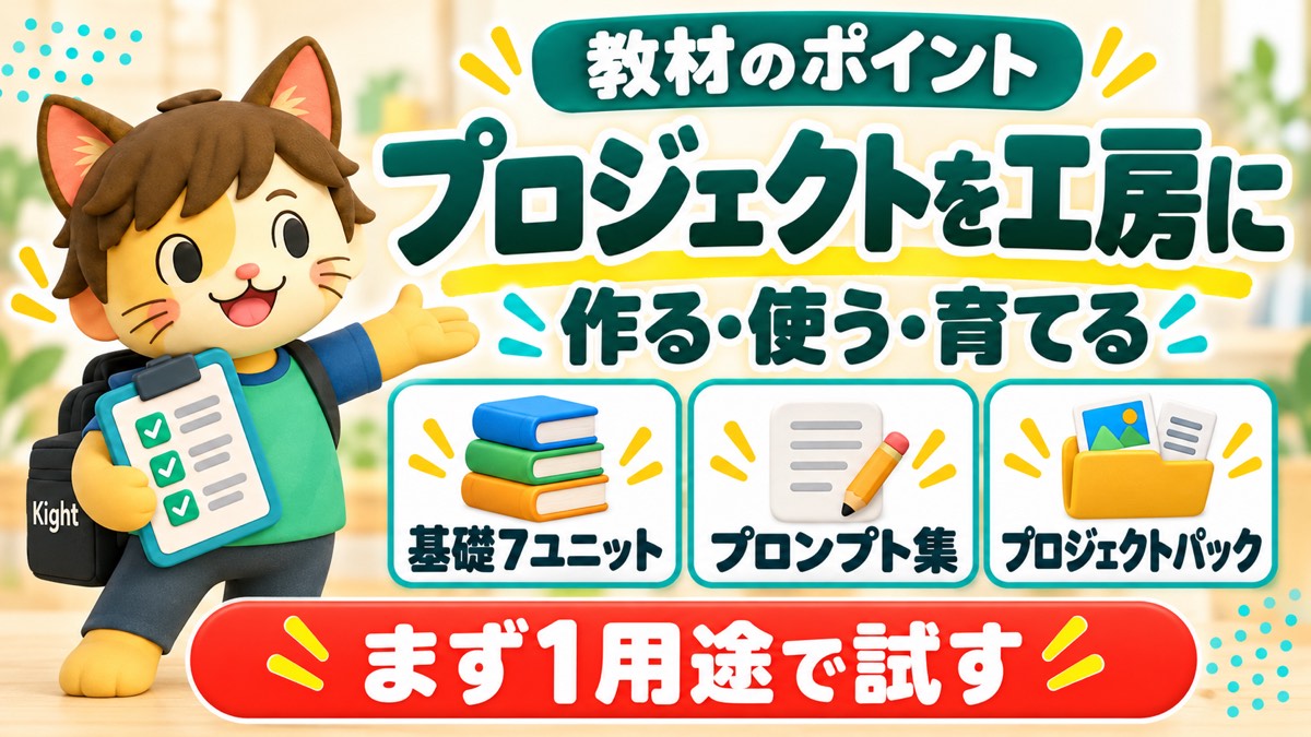 ヒナキラのChatGPTプロジェクトの教科書：教材の内容と使い方