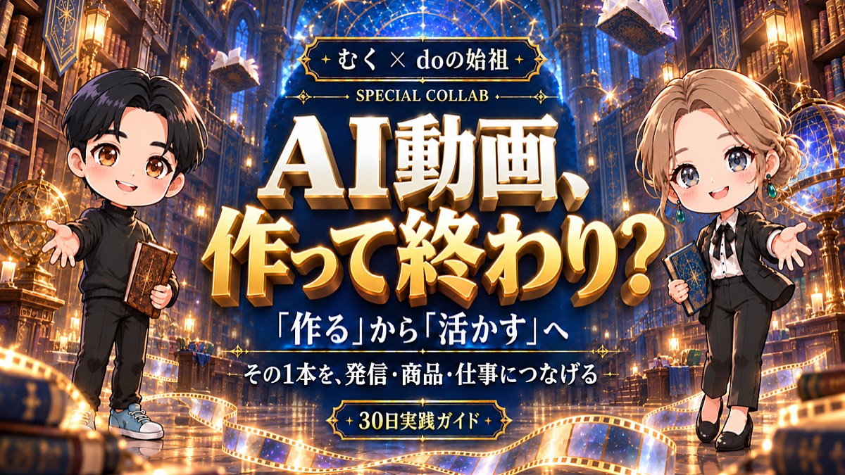AI動画を作るから活かすへ 公式サムネイル