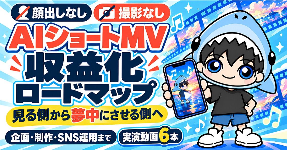 Brain公式のAIショートMV収益化ロードマップ商品サムネイル