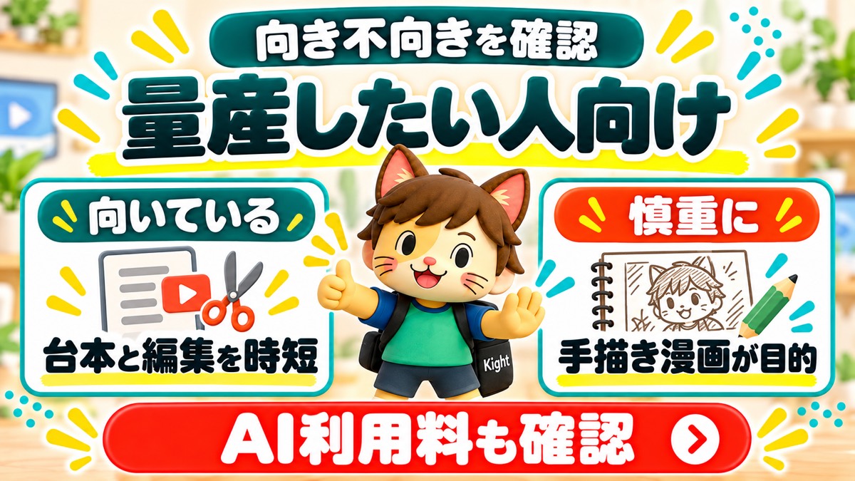 漫画マスターが向いている人と慎重な人